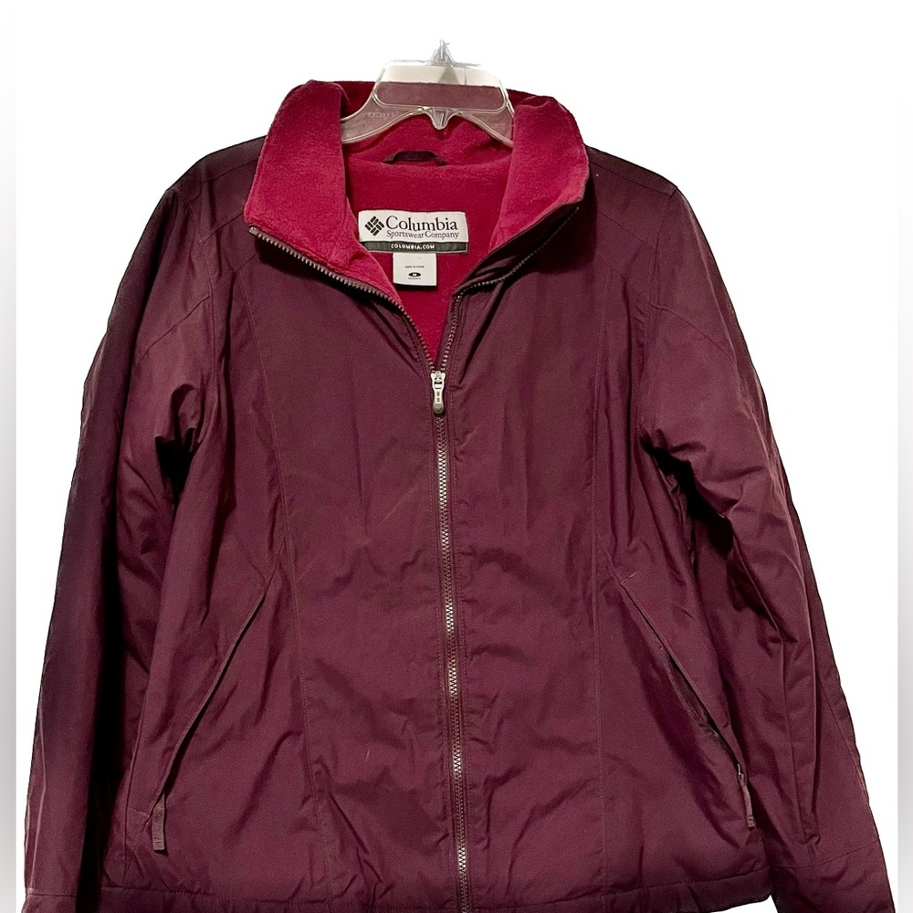 Columbia Women’s Fleece Lined Winter Full Zip Jacket with Pockets Outerwear EUC